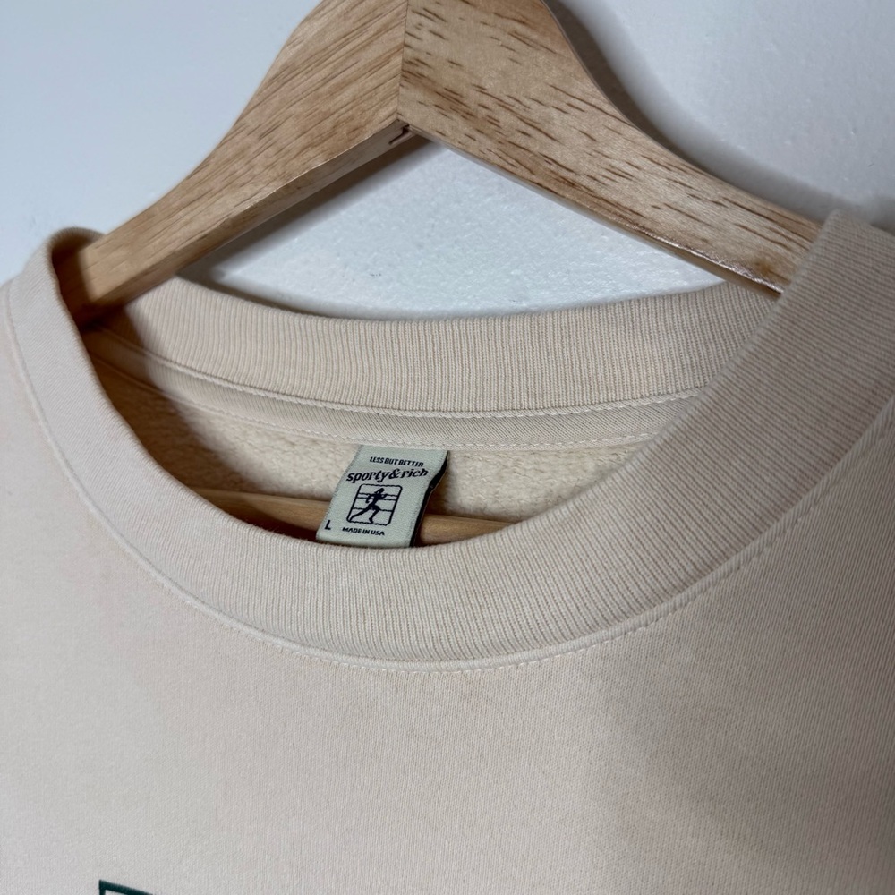 SSENSE Sporty & Rich Racquet Ball Club NY Crewneck size large - Picture 7 of 7